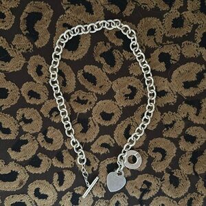 Toggle heart Tiffany necklace